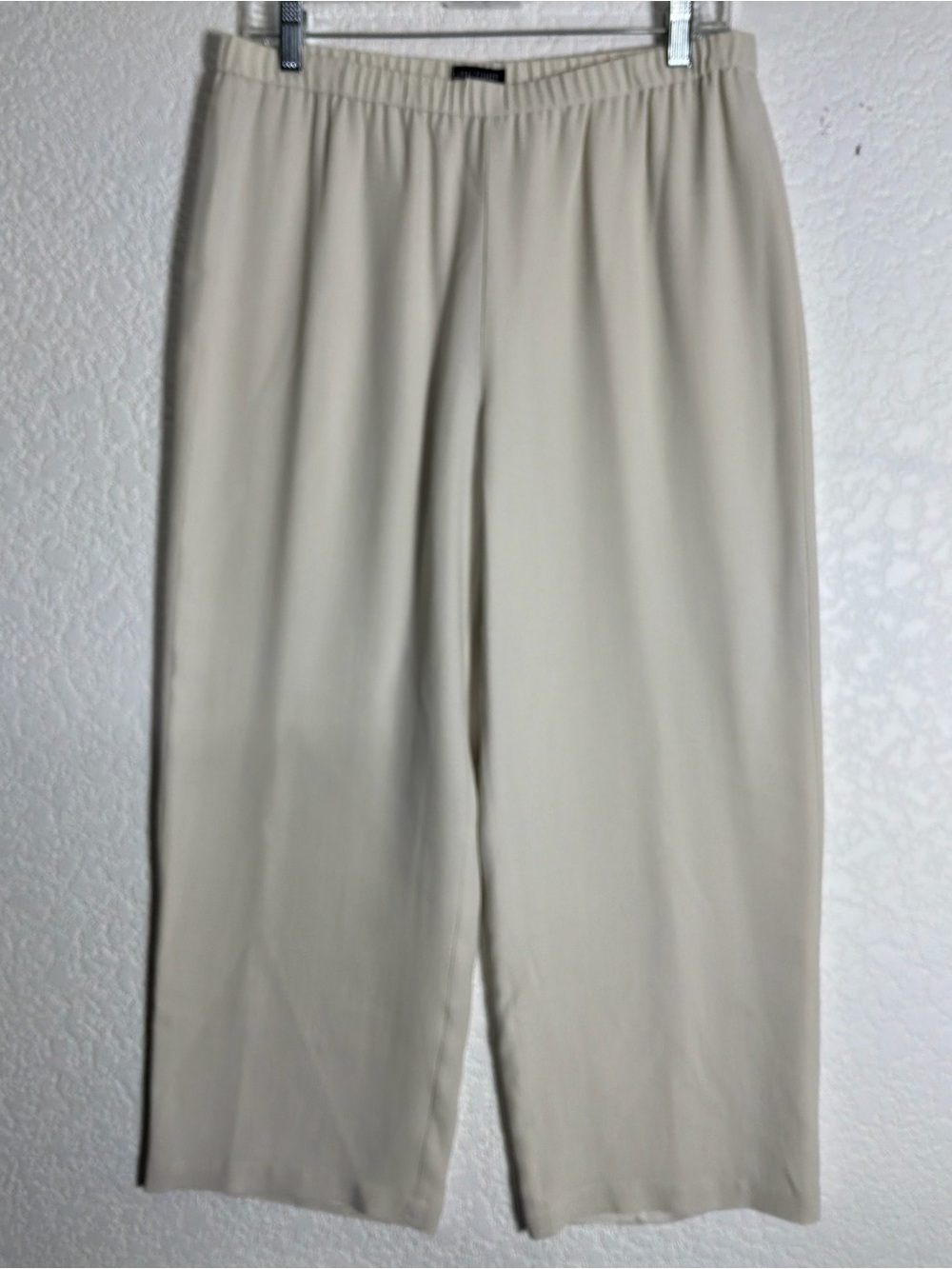Eileen Fisher Women's Silk Pants Petite Small Cream Colored Size S/P